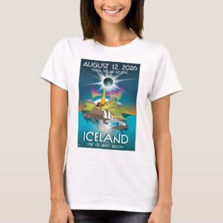 T-shirt Éclipse solaire totale de 2026 en Islande - T-Shir