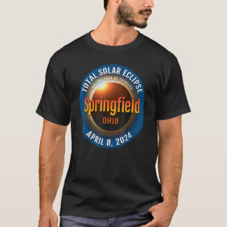 T-shirt Éclipse solaire totale de Springfield Ohio OH 2024