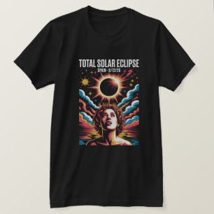 T-shirt Éclipse solaire totale du 12 août 2026 en Espagne 
