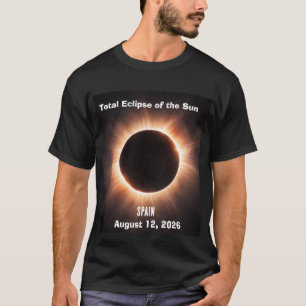 T-shirt Éclipse solaire totale Espagne 12 août 2026