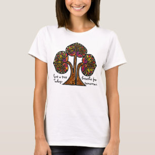 T-shirt Eco-arbre en verre tendu (Personnalisé)
