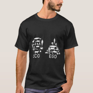 T-shirt Eco Not Ego Animal Rights Vegan For Vegans
