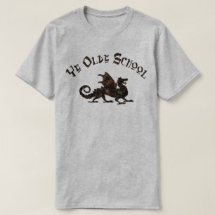 T-shirt École Ancienne - Roi Arthur Chevaliers Dragon Médi