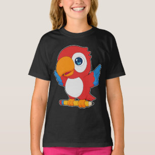 T-shirt École de crayon de perroquet