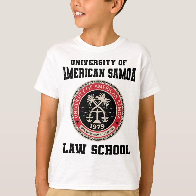 T-shirt École de droit de l'Université des Samoa américain (Devant)