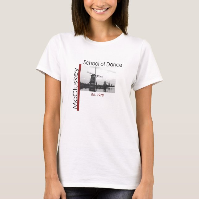T-shirt École de McCluskey de danse (Devant)