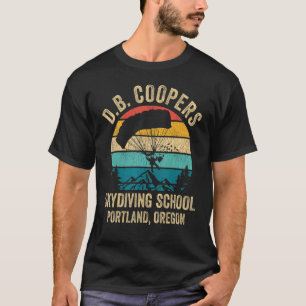 T-shirt École de parachutisme de D B Cooper Portland Orego