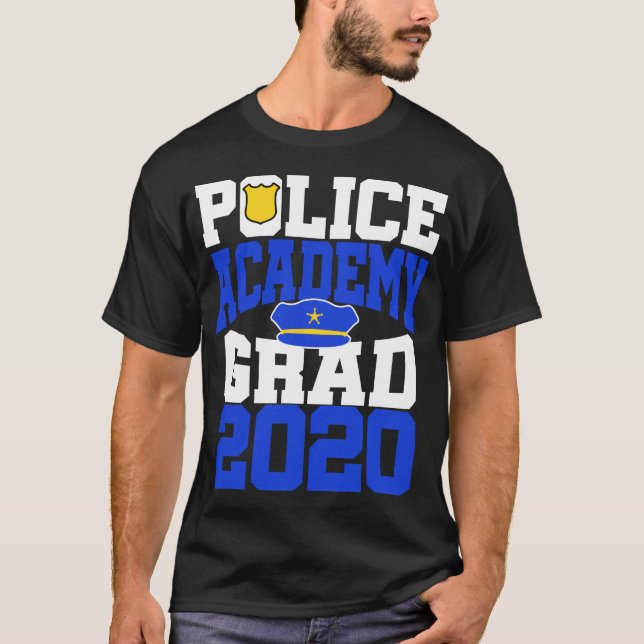 T-shirt École de police 2020 Nouveau policier (Devant)