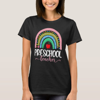 T-shirt École De Premier Jour De L'Enseignant Préscolaire 