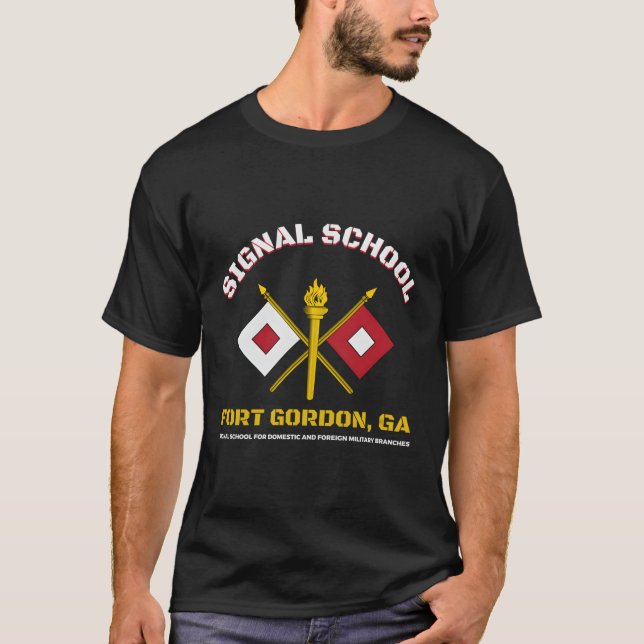 T-shirt École de signalisation Fort Gordon (Devant)