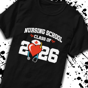 T-shirt École de soins infirmiers Licence RN Classe de 202