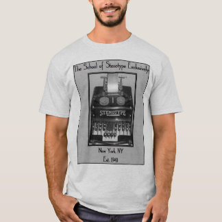 T-shirt École de sténotype exclusivement