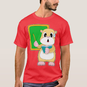 T-shirt École de tableau noir Hamster Teacher
