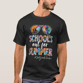 T-shirt École d'enseignant de 3e année hors service lunett
