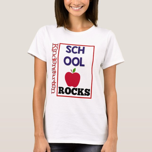 T-shirt École d'enseignant de jardin d'enfants Rocks T-Shi (Devant)