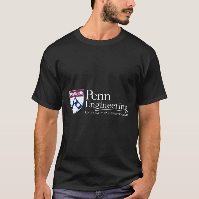 T-shirt École D'Ingénierie De Penn Quakers (Devant)