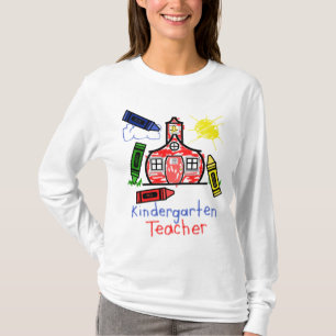 T-shirt École et crayon de chemise de l'institutrice