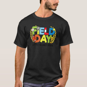 T-shirt École Jour Enseignant Laisser Les Jeux Commencer