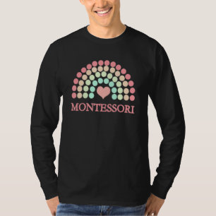 T-shirt Ecole Montessori Arc En Ciel Pour Moms Dads Enseig