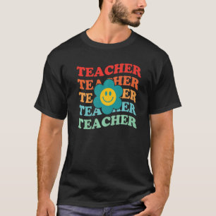 T-shirt École primaire Inspirante Coloré Rétro Thé