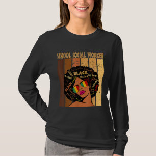 T-shirt École Social Travailleur Afro Africaine Femmes Bla