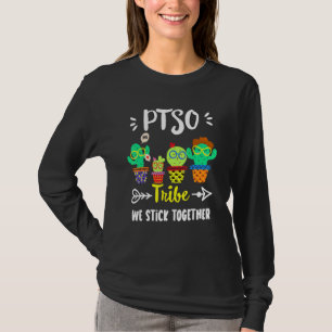 T-shirt École Tribe Ptso Cactus Équipe Ptso Enseignant Squ
