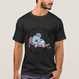 T-shirt Économie d'énergie Koala Oear mignonne Drôle Sleep
