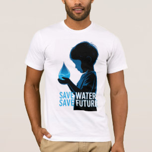 T-shirt Économiser l'eau, Sauver l'avenir