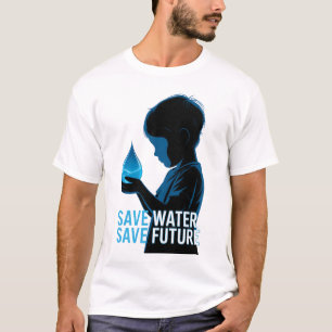 T-shirt Économiser l'eau, Sauver l'avenir