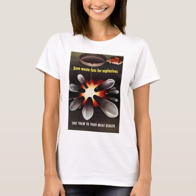 T-shirt Économiser Les Graisses De Déchets Pour Les Explos (Devant)