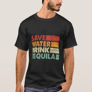 T-shirt Économisez de l'eau Boire Tequila Mexicaine