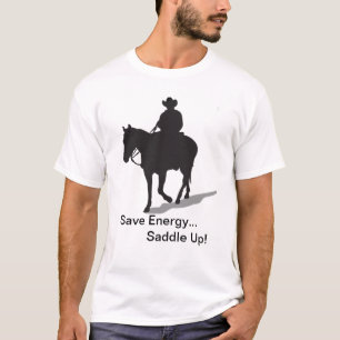 T-shirt Économisez l'énergie… Sellez la chemise - le