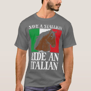 T-shirt Économisez Un Ballon D'Étalon Un Italien