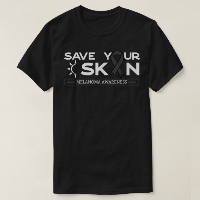 T-shirt Économisez votre peau Sensibilisation au mélanome  (Design devant)