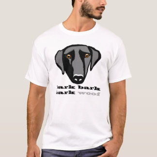 T-shirt Écorce d'amour de Labrador, écorce, écorce, Woof !