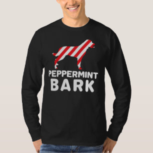 T-shirt Écorce de menthe de Noël de chien Rottweiler