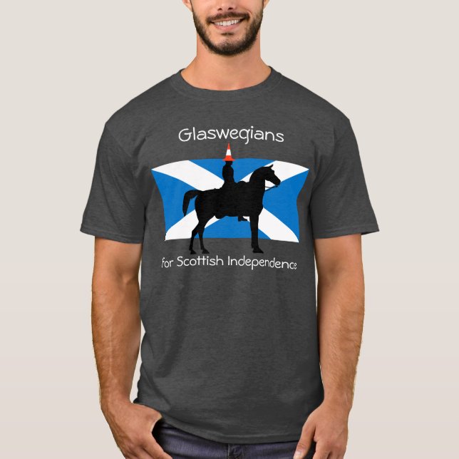 T-shirt écossais de l'indépendance de Glaswegian (Devant)