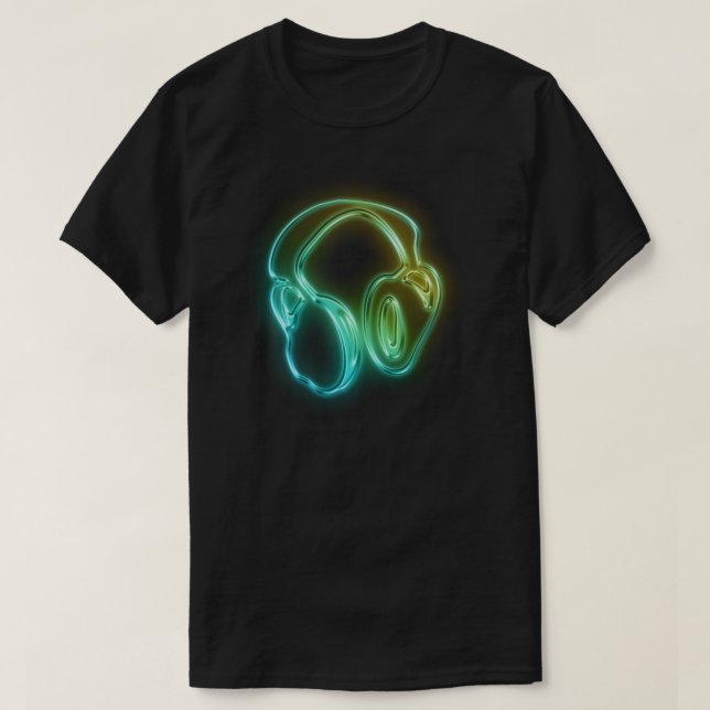 T-shirt Écouteurs électriques du DJ (Design devant)