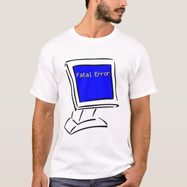 T-shirt Écran bleu (Devant)
