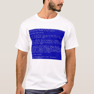 T-shirt écran bleu Windows de la mort