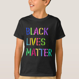 T-shirt Écran coloré Black Lives Matter 01 Modifiable