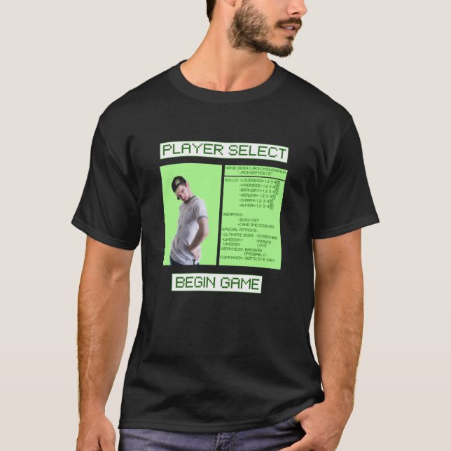 T-shirt Écran de sélection du lecteur Jacksepticeye (Devant)