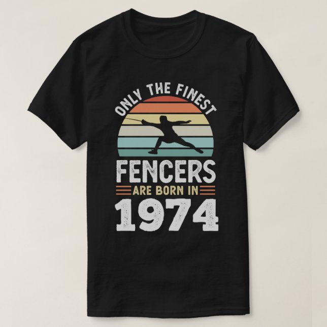 T-shirt Ecrans nés 1974 50e Anniversaire clôture Cadeau (Design devant)
