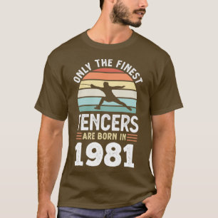 T-shirt Ecrans nés 1981 40e anniversaire clôture Cadeau