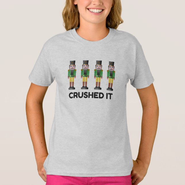 T-shirt Écrasé le pièce en t de saison des vacances de (Devant)