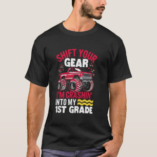 T-shirt Écraser dans l'école de camions monstre de 1re ann