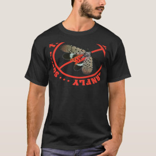 T-shirt Écraser Le Poteté Chasseur De Lanternfly Envahissa