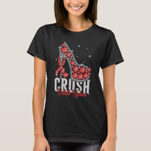 T-shirt Écraser le soutien du ruban scintillant du myélome