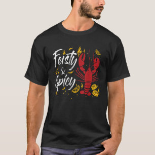 T-shirt Écrevisses Feisty Et Piquantes Drôle D'ébullition 