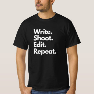 T-shirt Écrire le tir Modifier la répétition